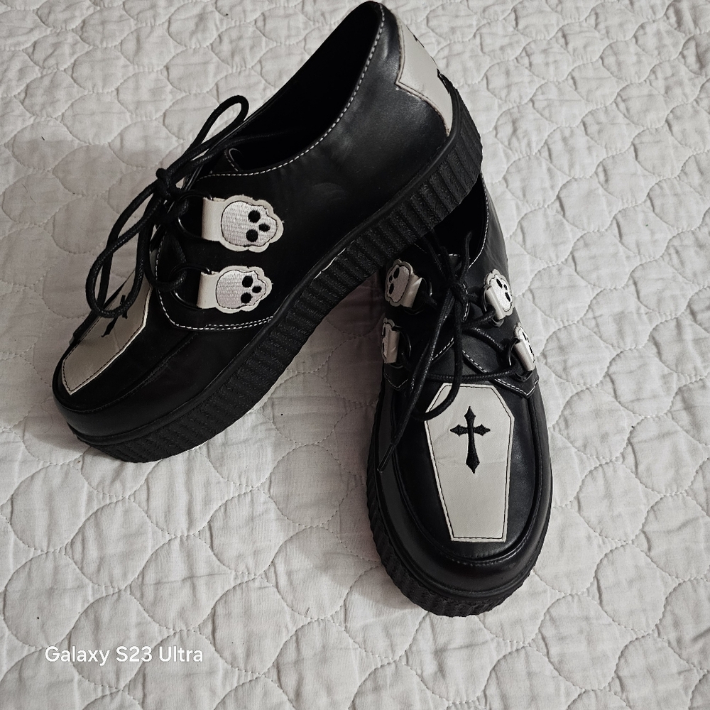 Strange Cvlt Coffin Krypt Shoes. Women's Size 10
